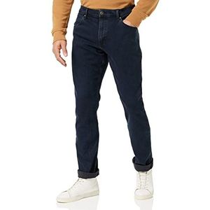 Wrangler Authentic Regular Jeans voor heren, blauw (Blue Black 097), 33W x 34L