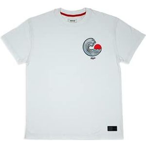 KIMOA T-shirt Maxi Turbo Driver wit uniseks volwassenen, Metálico, M/L