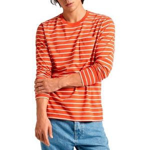 Pepe Jeans Costa T-shirt voor heren, Oranje (Verbrande Oranje), L