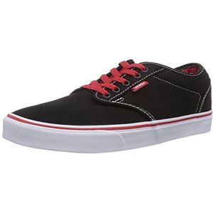 Vans Atwood canvas sneakers voor heren, zwart Ripstop Black Ebony Ved, 46 EU, veelkleurig varsity zwart rood, 45 EU