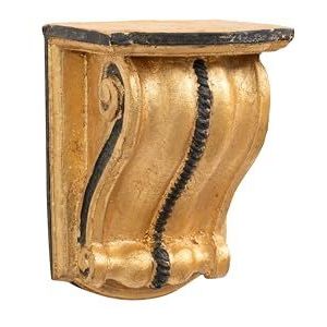 Biscottini - Barokke Plank - Wit - Wandrek - 13 x 18 x 13,5 cm