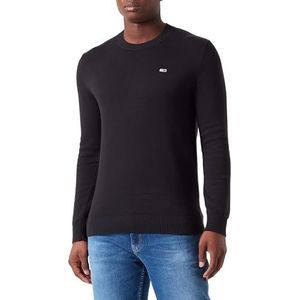 Tommy Jeans TJM Slim Essential Light Sweater Truien voor heren, Zwart, M