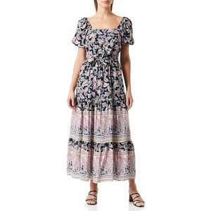 TOORE Dames midi-jurk met paisley-print 15923624-TO01, lichtgroen meerkleurig, XL, Midi-jurk met paisley-print, XL
