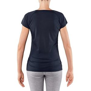 FALKE Functioneel shirt met korte mouwen Silk Wool wol zijde dames grijs blauw ademend ondergoed voor sport warm sneldrogend voor warme tot koude temperaturen 1 stuk