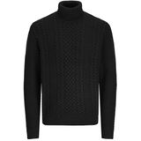 Jack & Jones - JJPAUL KNIT ROLL NECK - Coltrui - Zwart