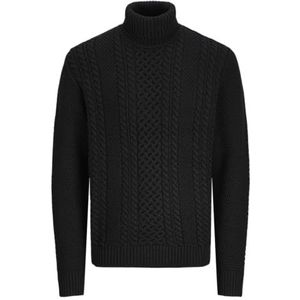 Jack & Jones - JJPAUL KNIT ROLL NECK - Coltrui - Zwart
