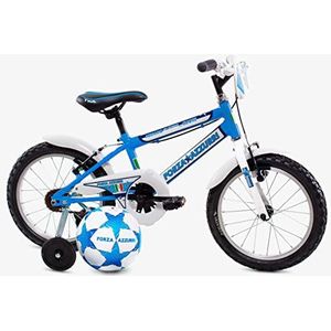Forza Azzurri MTB 16 inch mountainbike kinderen, lichtblauw/wit