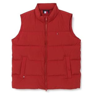 Tommy Hilfiger Heren DOWN VEST MW0MW37254, Vest, Rood, XS, Rood (Donker Magma), XS