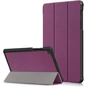 Beschermhoesje voor Samsung Galaxy Tab A 2019 SM-T290/SM-T295/SM-T297, PU-leer, flip-beschermhoes, standfunctie, case cover voor 8 inch - paars