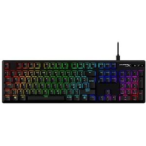 HyperX Alloy Origins PBT-mechanisch gamingtoetsenbord, PBT-toetsen, RGB-verlichting, aluminium behuizing, aanpasbaar, NGENUITY, geheugen, touch waterschakelaar