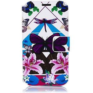 DAM DMV015 Butterfly Book Case voor Samsung Galaxy S5 kleurrijk