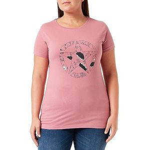 Jeep O102614-P490 J T-shirt print Star Botanical J22W dames Dusty Rose XL, Dusty Roze, XL