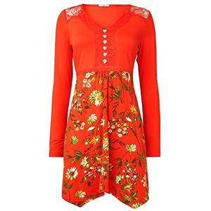 Joe Browns Dames kant trim bloemen tuniek shirt, oranje, 8