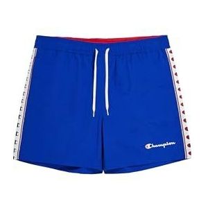 Champion Legacy Retro Sport Beach Shorts - Crinkle Taslon Tape Shorts, elektrisch blauw, L Heren SS24, Blauw, L