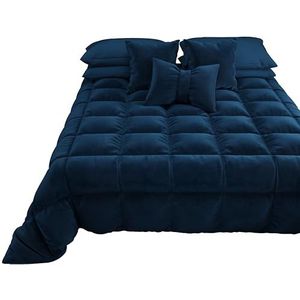 PETTI Artigiani Italiani - Dekbed van fluweel, winterdekbed, eenpersoonsdekbed, winterdekbed van zacht en warm fluweel, 100% Made in Italy