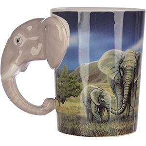 Beker met olifant handvat-