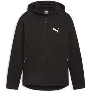 PUMA Unisex Evostripe Hoodie met volledige rits Dk Sweat