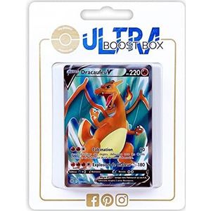 Dracaufeu V (Charizard V) 153/172 Full Art - Ultraboost X Epée et Bouclier 9 - Stars Étincelantes - Doos met 10 Franse Pokemon kaarten