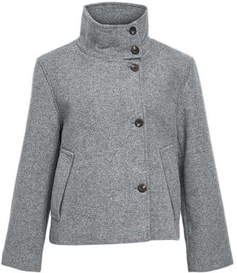 OBJECT Tussenjas 'OBJRIKI'  grijs gemêleerd