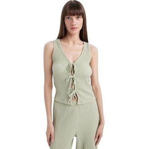 DeFacto Dames Crop Tops Tank Top Sport Tops Trendy Tops voor sportieve Stijlen Veelzijdig Mint S, munt, S