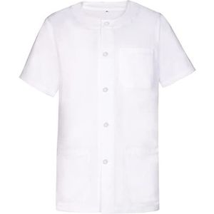 MISEMIYA - Sanitair overhemd uniseks/heren ronde hals sanitair uniformen 833, Wit, L