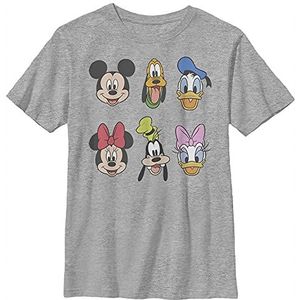 Disney Characters Always Trending Stack Boy's Crew Tee, Athletic Heather, X-Small, Athletic Heather, XS