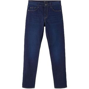 NAME IT NLMTULRICH DNM REG Pant NOOS broek voor meisjes, donkerblauw denim, 164