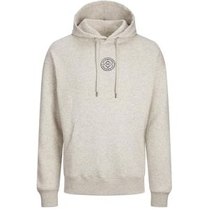 Bestseller A/S JJECOSMO Sweat Hood NOOS Hoodie voor heren, wit melange, S, wit melange., S