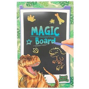 Depesche 12157 Dino World - Magic Board, LCD-bord en tekenpen inbegrepen, om te tekenen en te schetsen