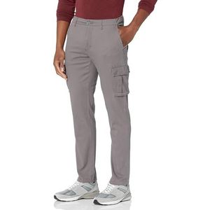 Amazon Essentials Men's Cargobroek, stretch, slim fit (verkrijgbaar in grote en lange maten), Donker Grijs, 28W / 28L