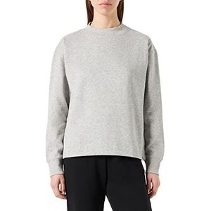 camel active Sweatshirt voor dames van katoenmix, lichtgrijs gem., XL