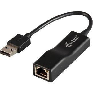 i-tec 3G60005 USB 2.0 naar Ethernet Adapter RJ-45 10/100 Mbps voor Windows MacOS Linux Android,Zwart