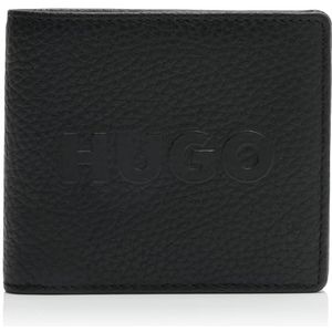 HUGO - New Ethon 4CC Wallet - Leren Portemonnee - Zwart