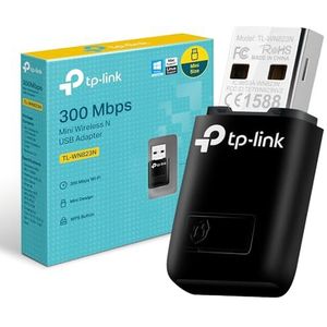 TP-Link TL-WN823N - WLAN-stick - Zwart - N300 Mbps - Mini-USB-adapter