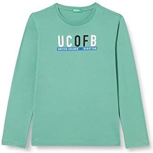 United Colors of Benetton Jongens T-shirt met lange mouwen, Donkergroen 283, 160 cm