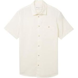 TOM TAILOR Denim heren overhemd, 10338 - Zacht Licht Beige, S