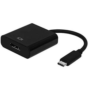 AISENS - A109-0345 USB-C naar Displayport Converter 4K @60hz, USB-C stekker naar displayport bus, zwart, 15cm