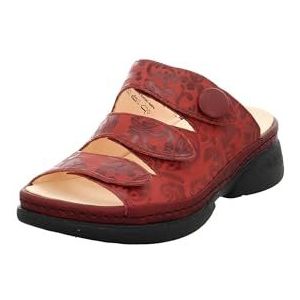 Think Cambio clogs voor dames, leren voering, kersen/combi 5090, 38 EU, Cherry Combi 5090, 38 EU