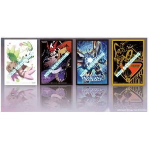 BANDAI Kaartspellen, Kleur Digimon Officieel Assorted 4 Kinds Sleeves (2022 811039036058)
