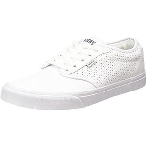 Vans Atwood, Low-Top Sneakers voor heren, Wit Perf Leder Wit Wit, 48 EU