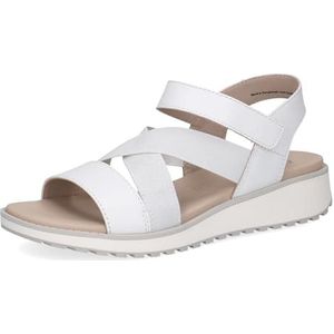 Caprice Dames 9-28704-44 platte sandalen, White Nappa, 38 EU, White Nappa, 38 EU