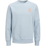 JACK & JONES Jjone Color Summer Sweat Crew Neck, Chambrayblauw, S Heren, Chambray Blauw, S