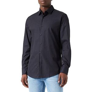 HUGO Heren Kenno Shirt, Black1, 37, zwart 1, 36