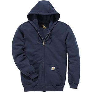 Carhartt .K122.472.S006 Midweight Hooded Zip Front Sweatshirt, Kleur: New Navy, Maat: Large