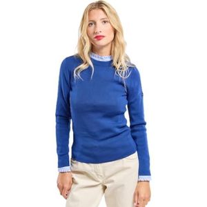Armor Lux BRIAC Merino Wol Gestreepte Marine Trui, Sodaliet, M