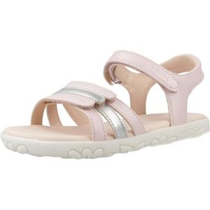 Geox Meisje J Haiti Girl sandaal, Lt Rose Silver, 34 EU