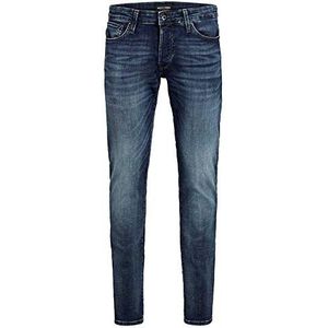 JACK & JONES Slim Fit Jeans met rechte pijpen, plus size, JJITIM, JJICON JJ 057 50SPS PLS, slim fit jeans met rechte pijpen, Denim Blauw, 48W x 34L