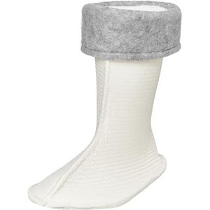 Playshoes Fleece laarzen sokken unisex kinderen laarzen sokken, wit, 23 EU