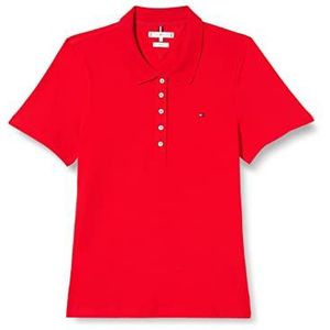 Tommy Hilfiger 1985 Slim Pique Polo Ss S/S Polo's dames, Vuurwerk, M