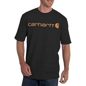 Carhartt Werk-T-shirt voor heren, antraciet gemêleerd, XL
